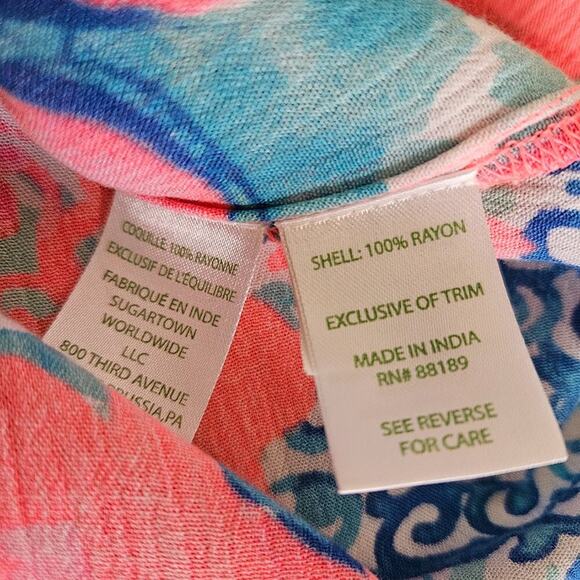 Lilly Pulitzer Roxi Swing Dress Coral Reef I'm So Jelly Tasseled Hem Sz XXS - Picture 6 of 9